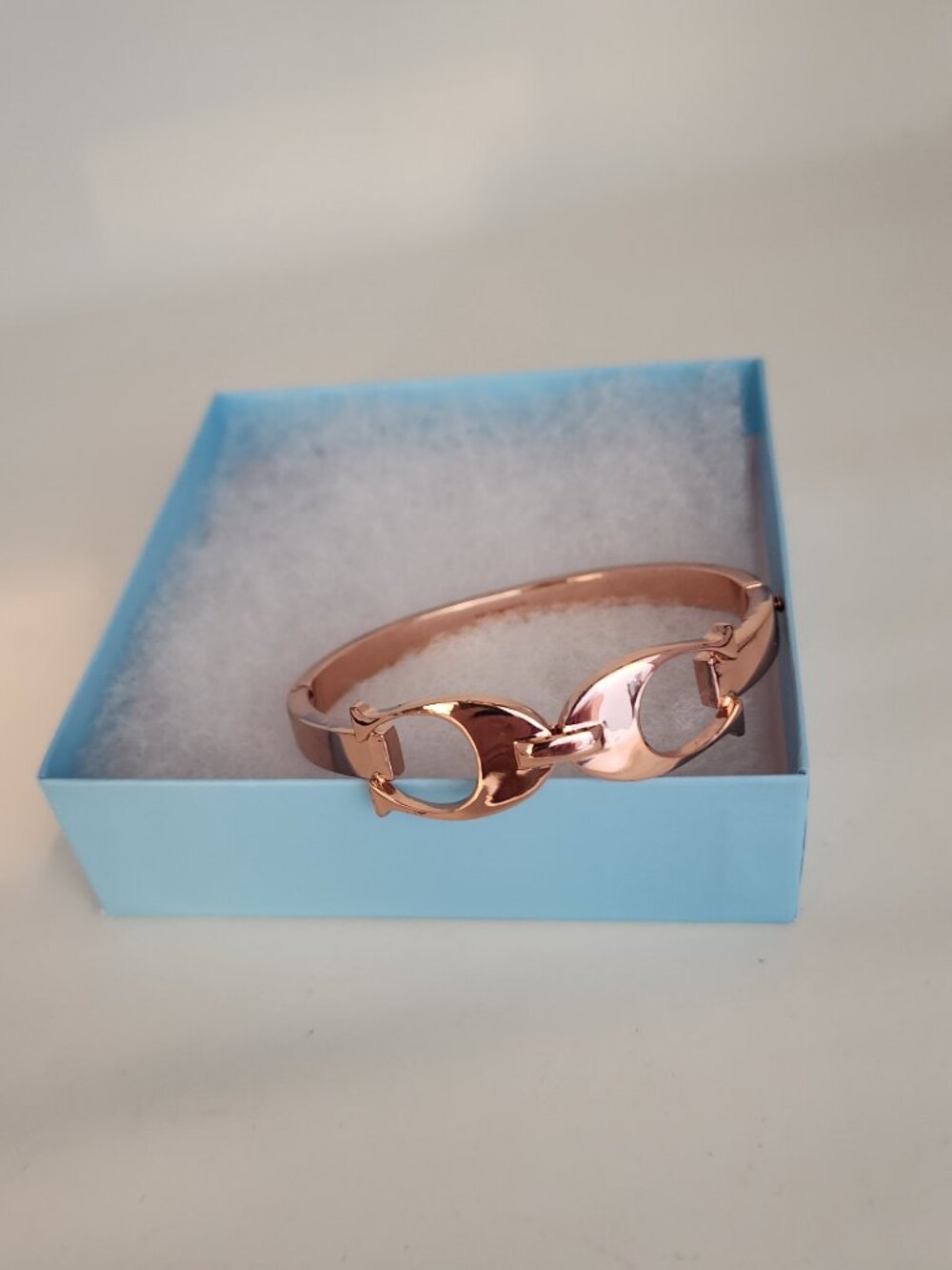 Coach Rose Gold Horsebit Cuff Bracelet